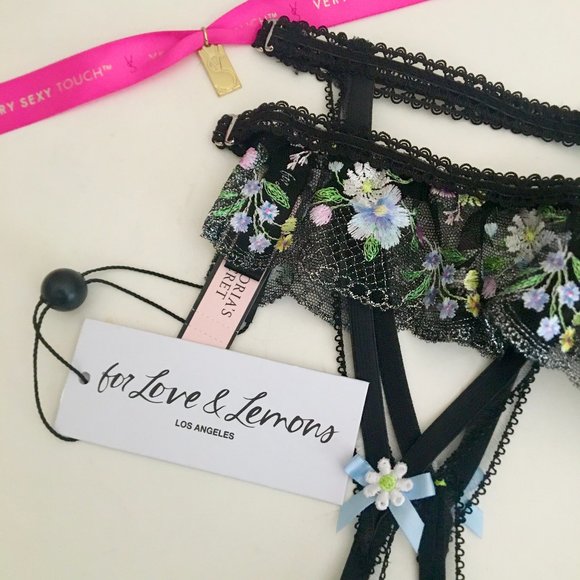 For Love & lemons Elektra Daisy Garter Cincher M NWT - Picture 2 of 6